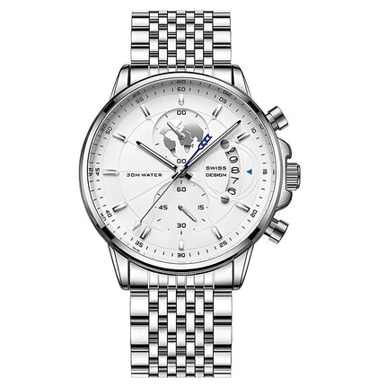 ⏳Time-Limited Special⏰Men's watch with globe motif in maritime style