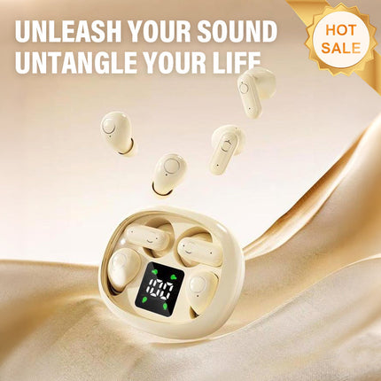 Dual-Pair Wireless Bluetooth Headset with LED Charging Case