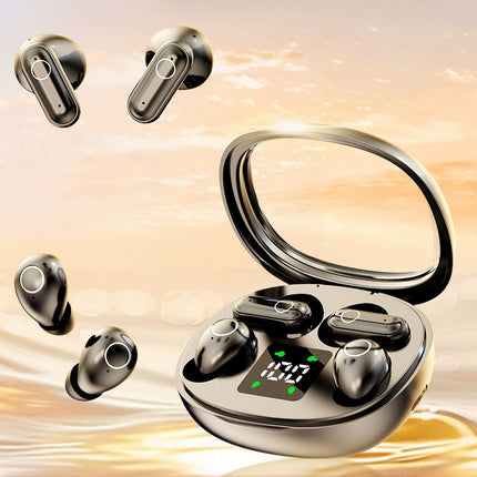 Dual-Pair Wireless Bluetooth Headset with LED Charging Case