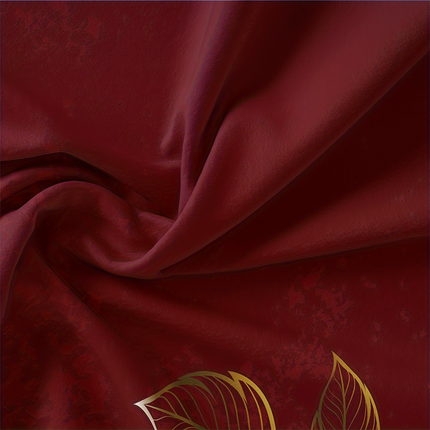 Luxury Golden Floral Duvet Cover Set