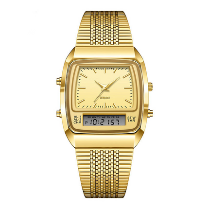 LIEBIG Roman Retro Dual System Multi-Function Digital Sports Watch