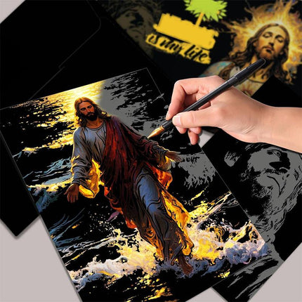 Scratch Art Painting Kit for Adults