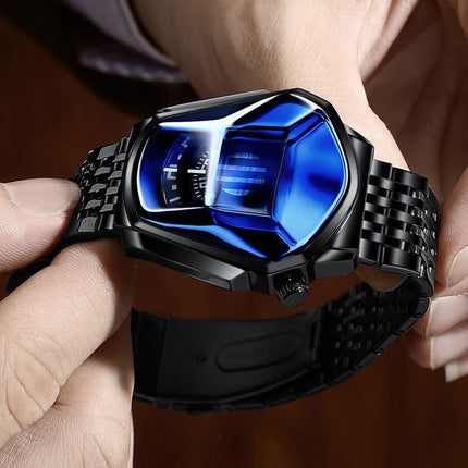 Luxury Mens Racing Sport Rhombus Watch