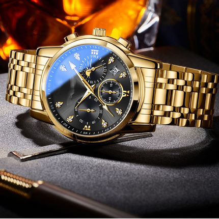 Men's Multifunction Chronograph Watch with Calendar