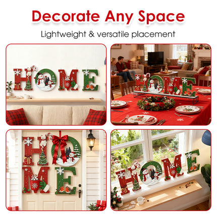 📢📢50 % OFF !!⏰⏰Christmas Wooden Wall Decor Letter Sign - HOME/JOY