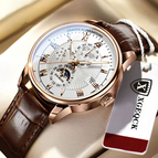 Gold Case-White Dial