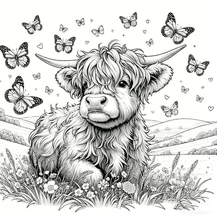 🎅2025 Christmas Sale - 50% OFF🐮Highland Cow Coloring Book