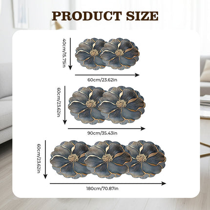 Flower Pattern Quick-Dry Bathroom Mat