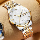White Dial with Gold Edge Watch