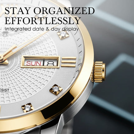 Men's Stainless Steel Waterproof Business Watch（50% OFF）