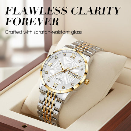 Men's Stainless Steel Waterproof Business Watch（50% OFF）