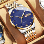 Blue Dial with Gold Edge Watch