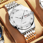 White Dial with Silver Edge Watch
