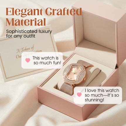 Women’s Elegant Sparkling Rhinestone Quartz Watch