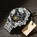Stainless Steel – Black Dial