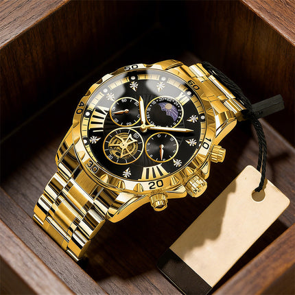 🔥Hot Sale🔥Men's Luminous Waterproof Flywheel Quartz Watch (50% OFF)