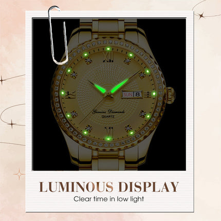 Men's Luminous Display Waterproof Wristwatch