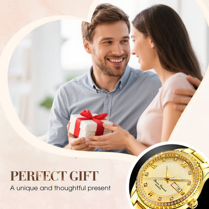 Men's Luminous Display Waterproof Wristwatch