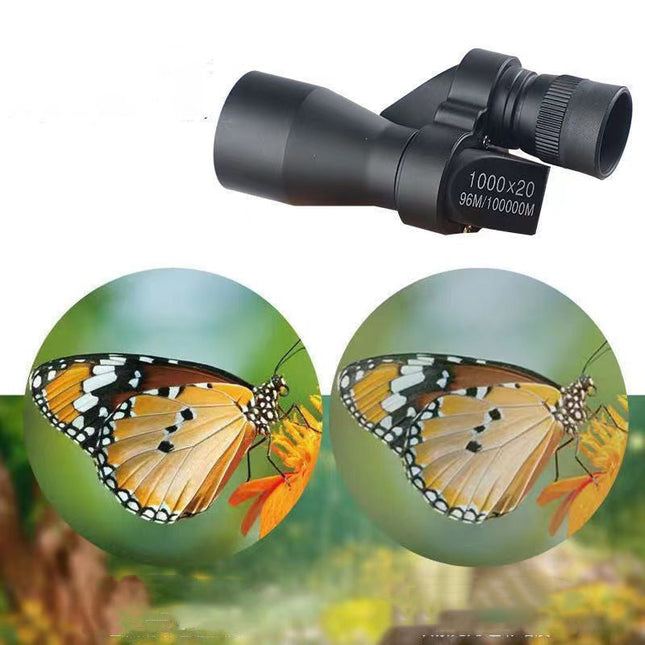 🔥🔭 Mini Pocket Binoculars (1000x20): Pocket-Large + Smartphone Clip – Perfect for Outdoor Explorations (For All Ages!)