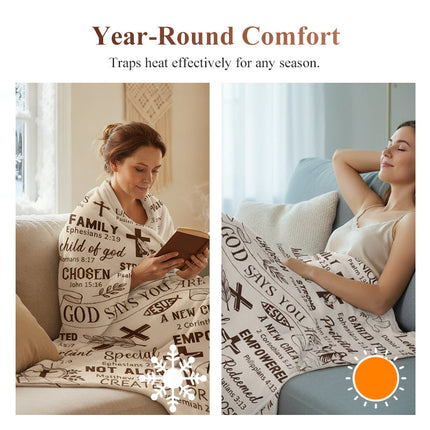 🎁🔥2026 Hot Sale 50%OFF🎁Inspirational Christian Throw Blanket