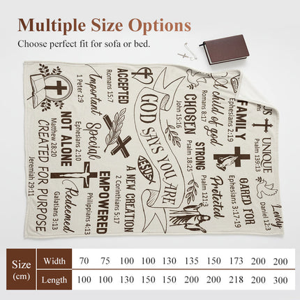 🎁🔥2026 Hot Sale 50%OFF🎁Inspirational Christian Throw Blanket