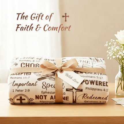 🎁🔥2026 Hot Sale 50%OFF🎁Inspirational Christian Throw Blanket
