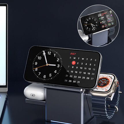 3-in-1 Foldable Magnetic Wireless Charging Station（50% OFF）