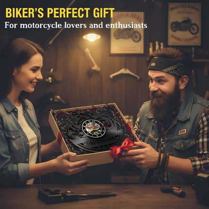 ⏳Limited-time 50% off⏰Retro Motorcycle Vinyl Record Wall Clock
