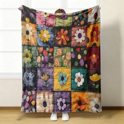 Cozy & Soft Floral Flannel Blanket